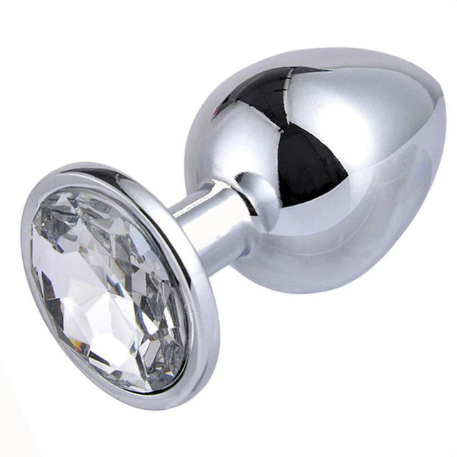 Stainless Steel Gem Anal Plug - DDB