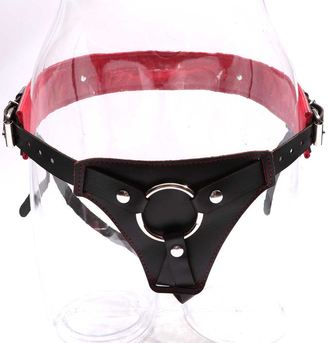 Mandrake - Premium Padded Leather BDSM Strap On Harness - DDB