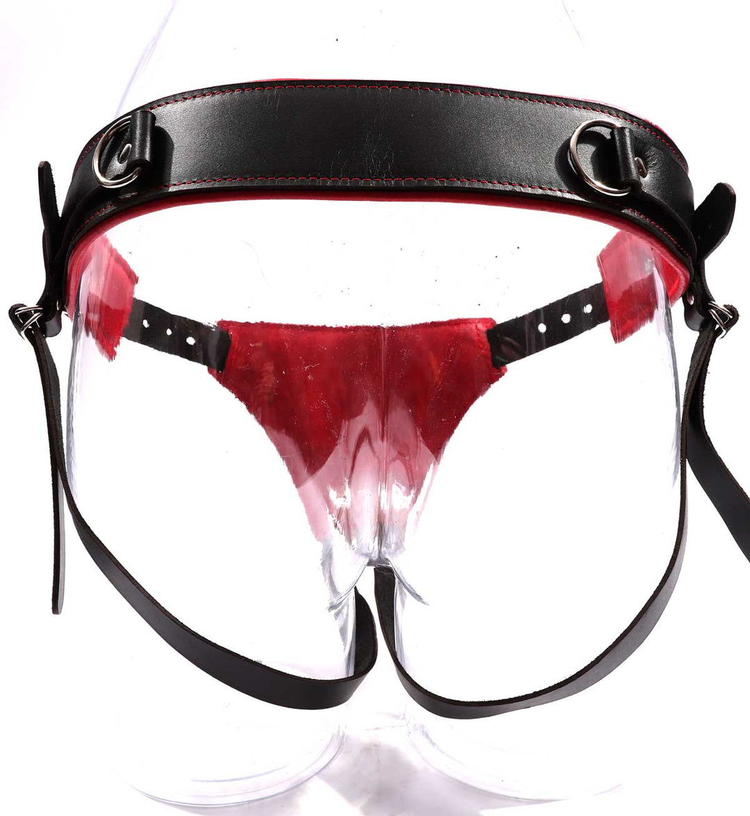 Mandrake - Premium Padded Leather BDSM Strap On Harness - DDB