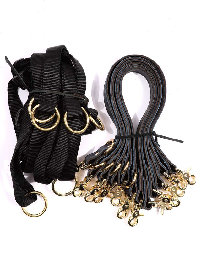 Sonya - Special Edition Metallic Sapphire Leather Under Mattress 6 Point Bondage Restraint System - DDB