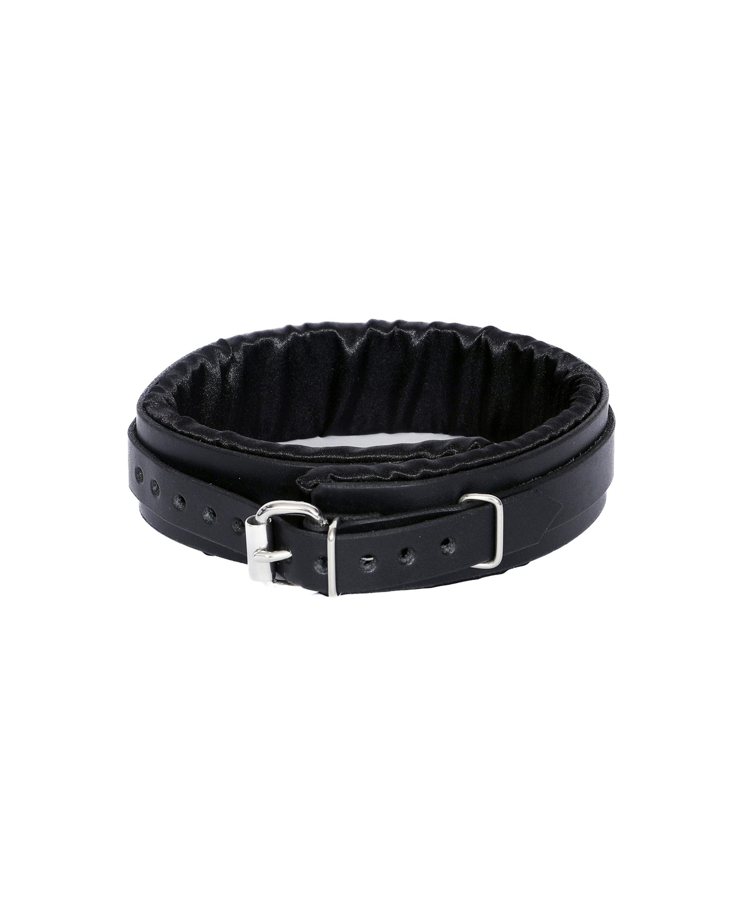 Black Satin Lined Sub Collar - Dark Desires Boutique