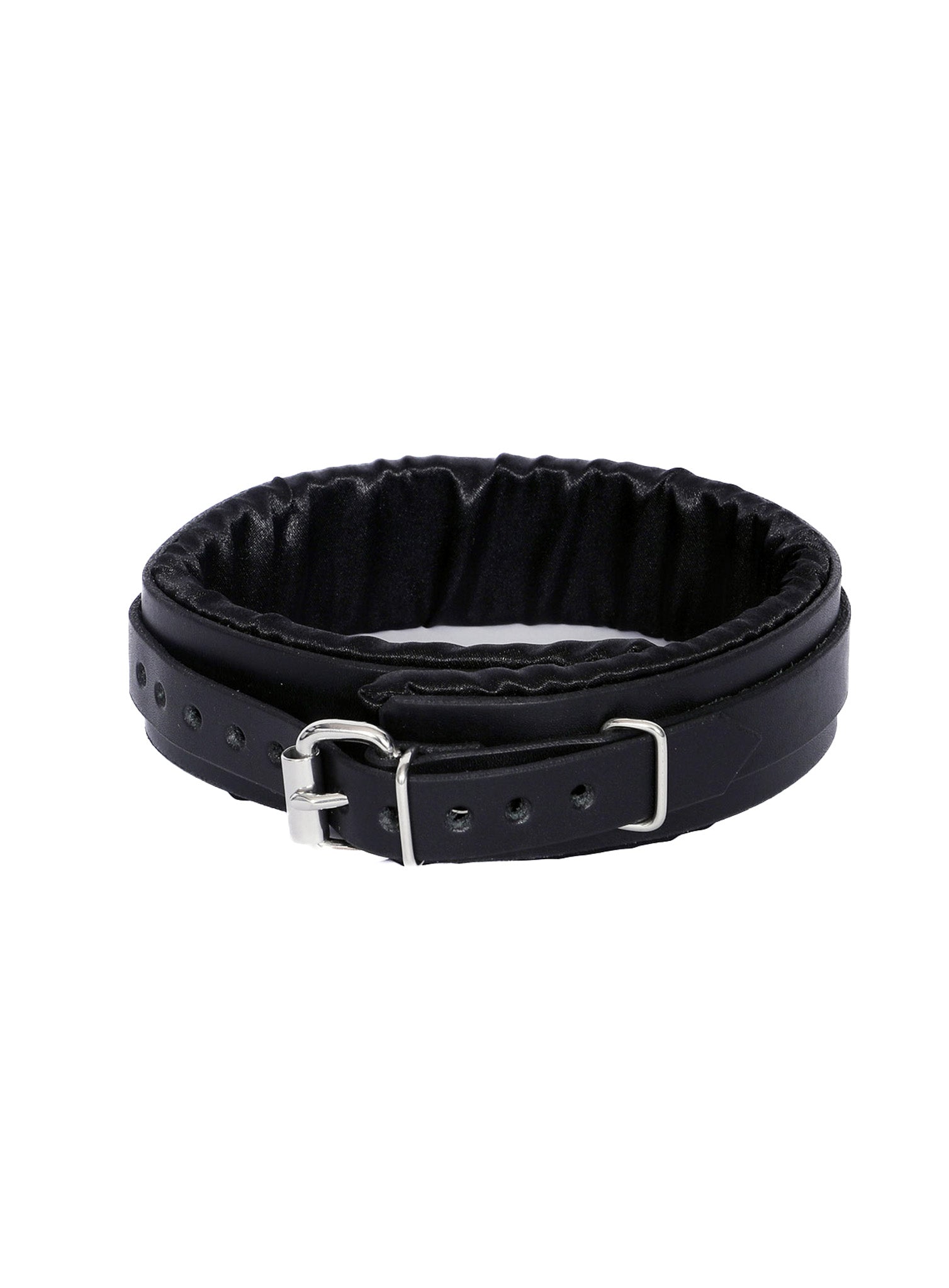 Black Satin Lined Sub Collar - Dark Desires Boutique