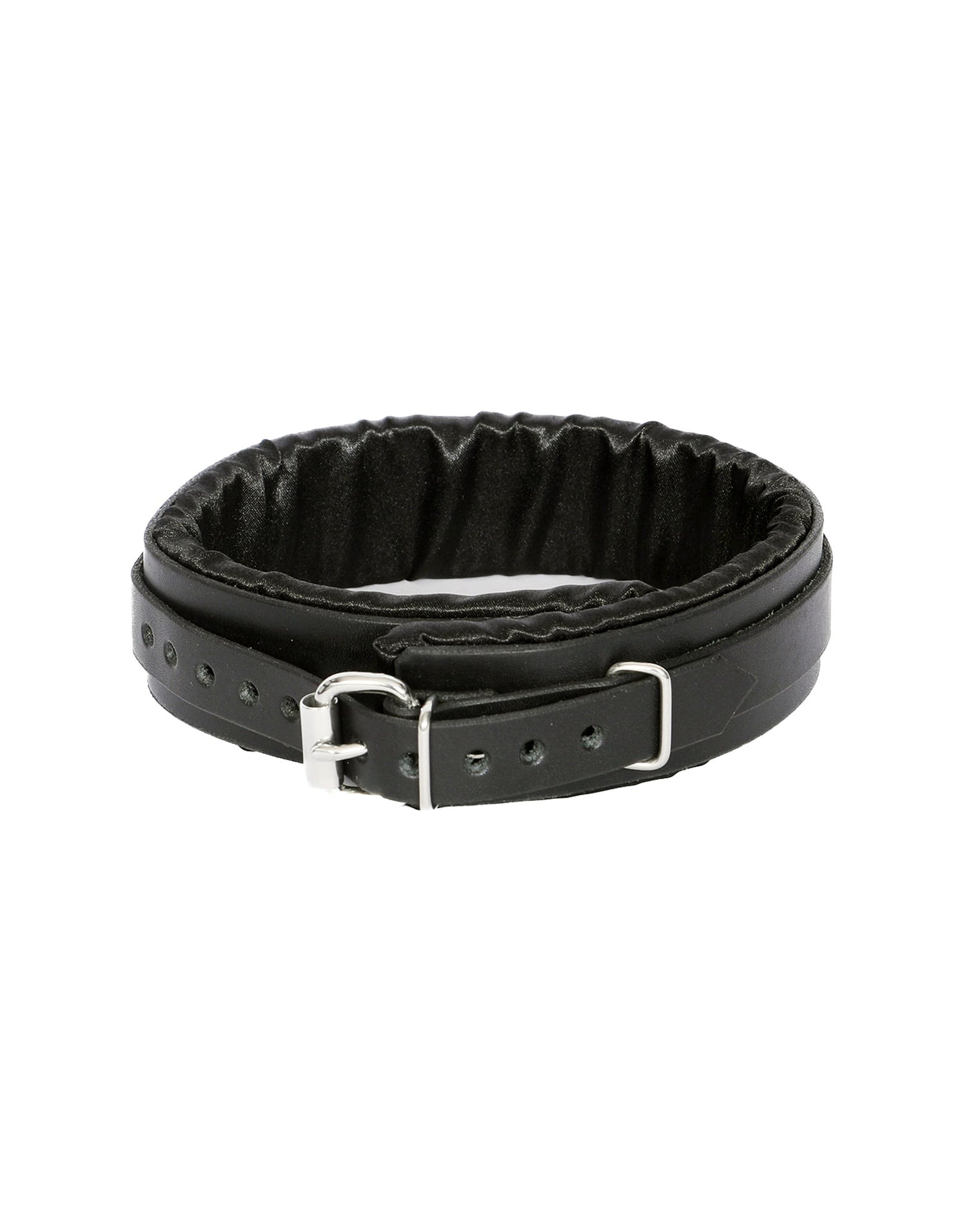 Black Satin Lined Sub Collar - Dark Desires Boutique