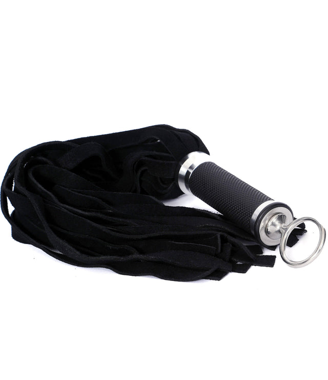 20 tail suede leather flogger - Dark Desires Boutique