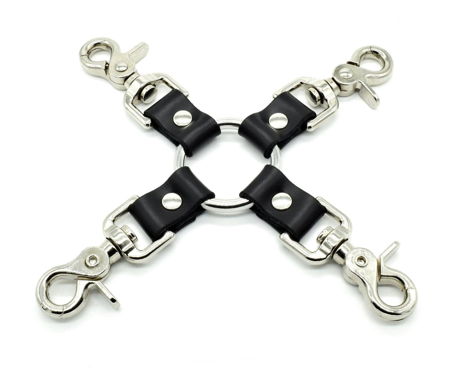 Leather Hog Tie with Snaps - Dark Desires Boutique