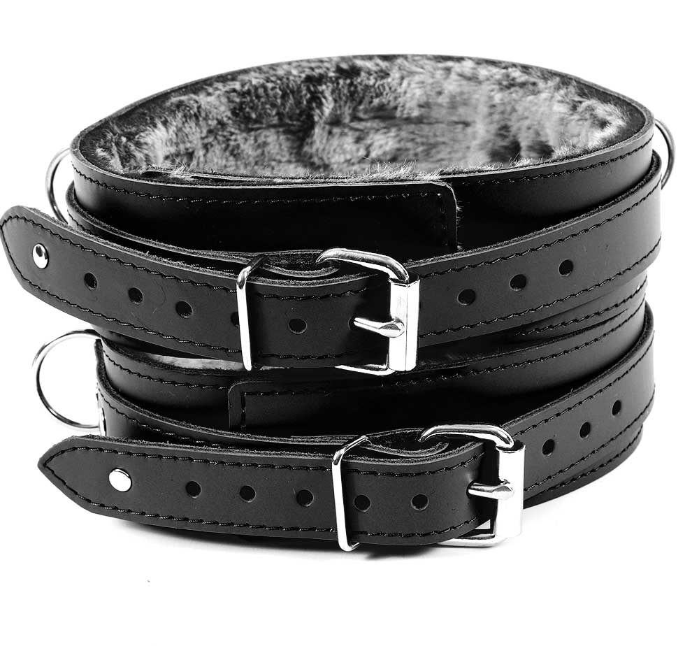 premium leather thigh cuffs
