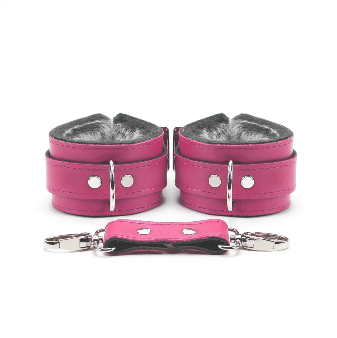 Nexis - Faux Fur Lined Premium Leather Restraint Collection - DDB