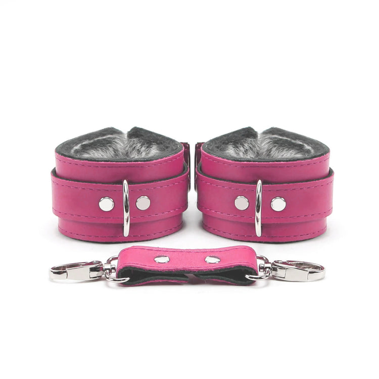 Nexis - Faux Fur Lined Premium Leather Restraint Collection - DDB