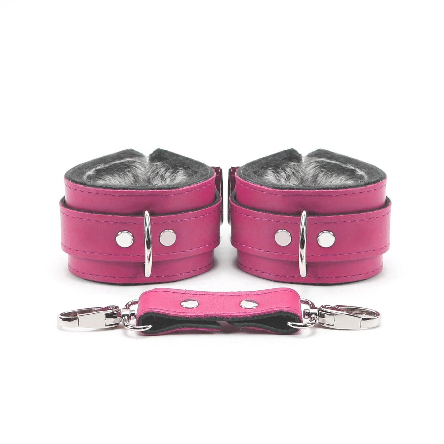 Nexis - Faux Fur Lined Premium Leather Restraint Collection - DDB