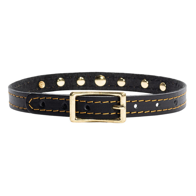 Theodora Luxury Leather Day Collar Kitten Play - Dark Desires Boutique