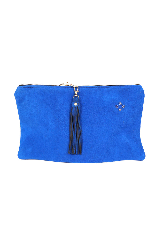 Daphne - Cobalt Suede Storage Bag