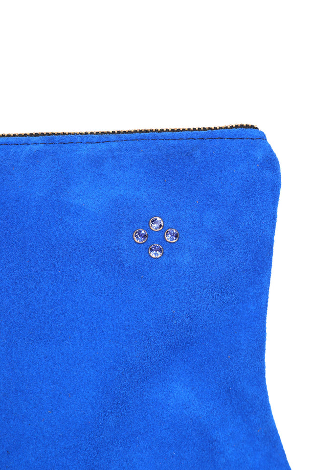 Daphne - Cobalt Suede Storage Bag