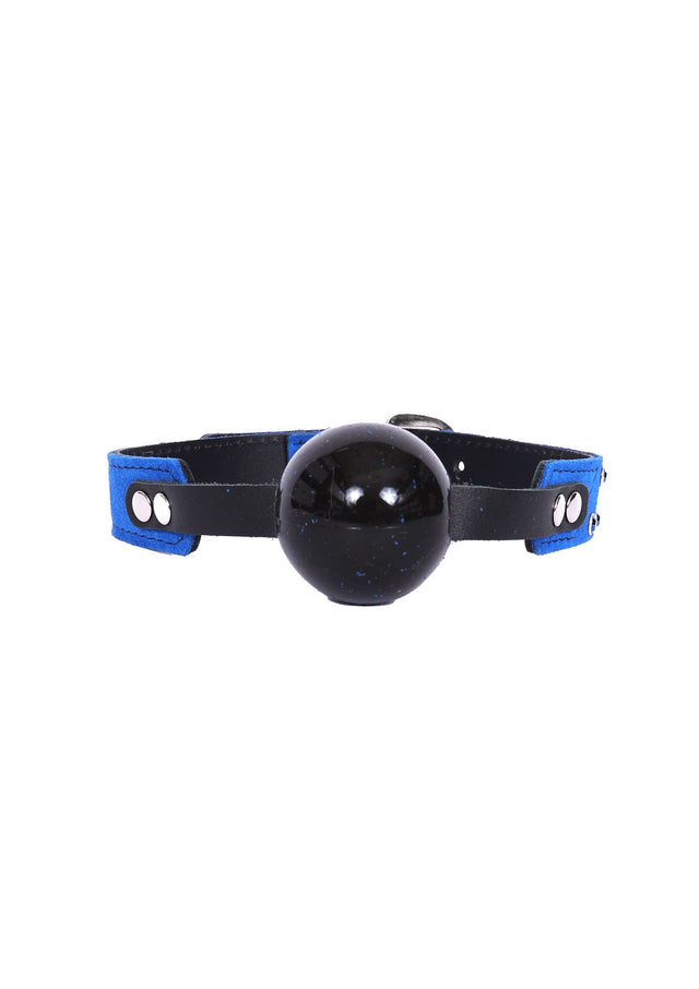 Daphne - Cobalt Suede Ball Gag