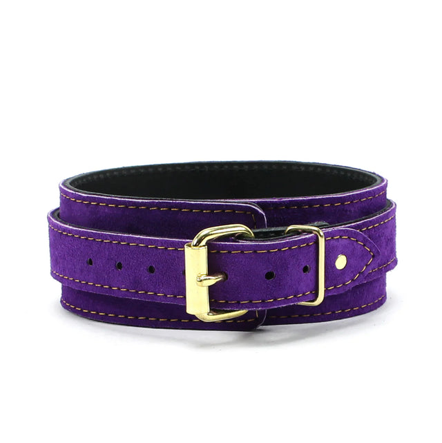 Athena Royal Purple Suede Restraint Collection - Dark Desires Boutique