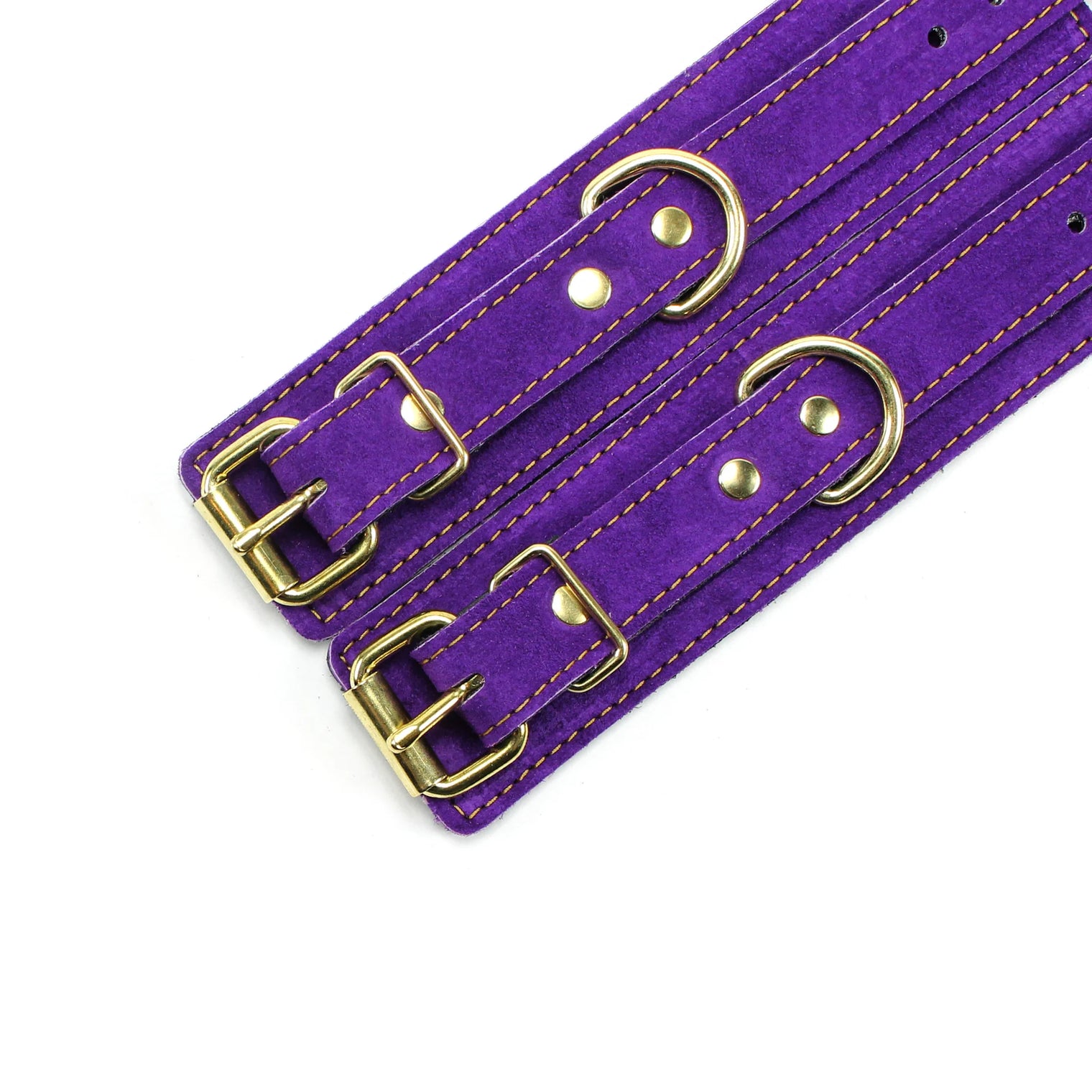 Athena Suede Wrist and Ankle Restraints - Dark Desires Boutique