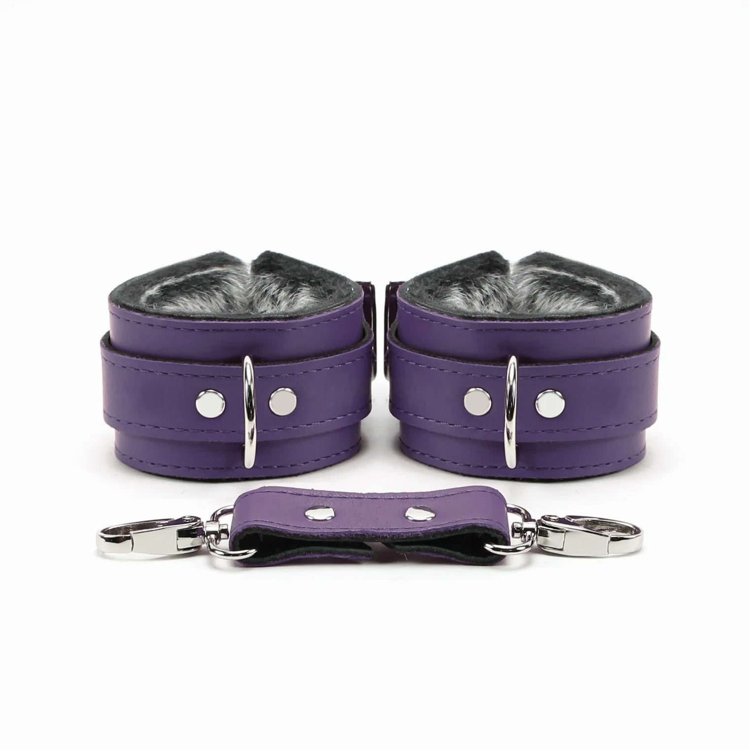 Berlin - Faux Fur Lined Leather Premium Restraint Collection - Dark Desires Boutique