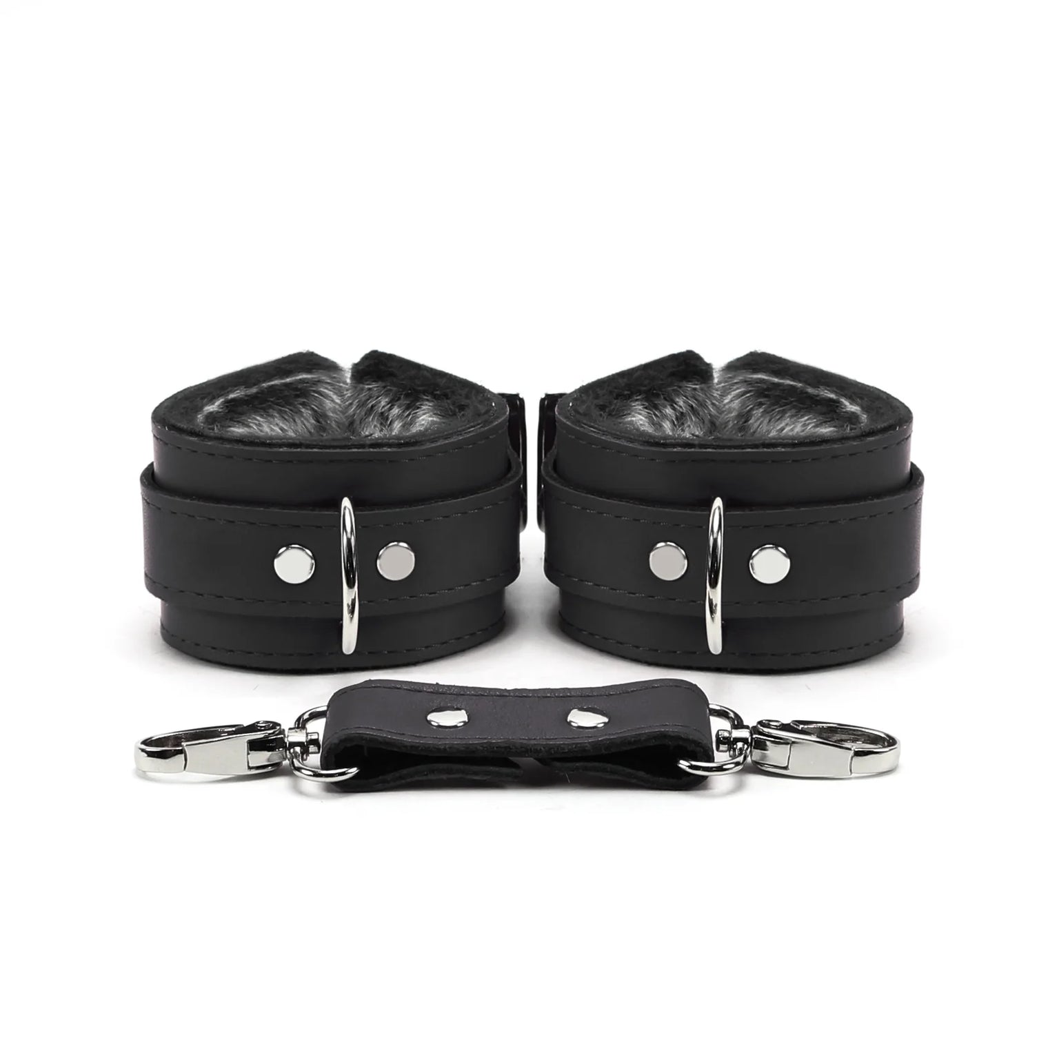Berlin - Faux Fur Lined Leather Premium Restraint Collection - Dark Desires Boutique