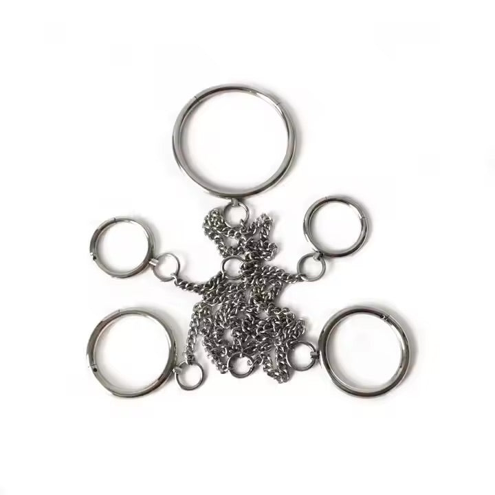Bastet’s Enthralling Bonds Metal Ring Bondage Set - Dark Desires Boutique