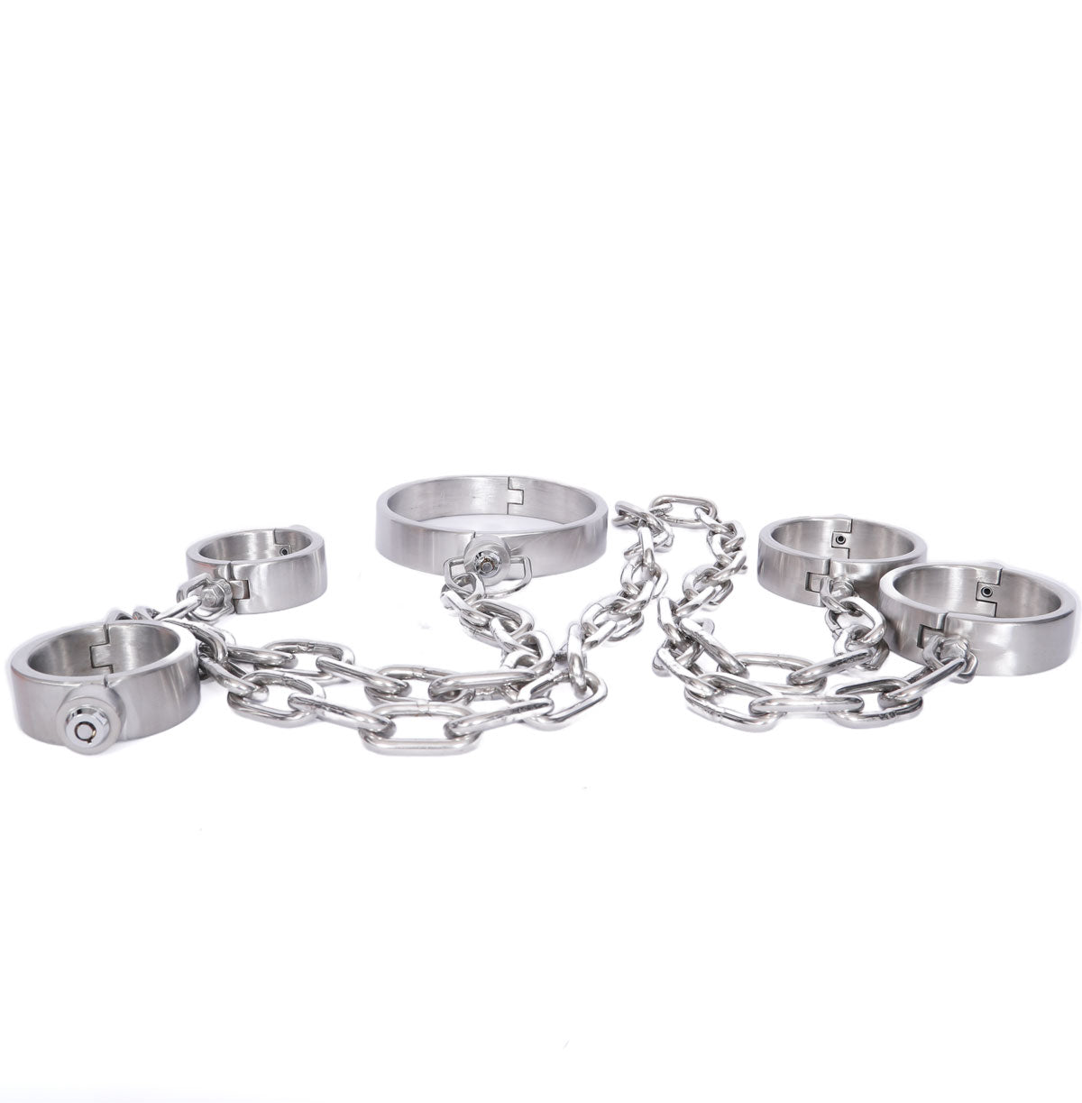 Inanna’s Surrender Chains Bondage Cuffs and Collar Set - Dark Desires Boutique