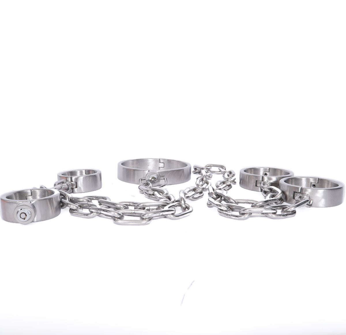 Inanna’s Surrender Chains Bondage Cuffs and Collar Set - Dark Desires Boutique