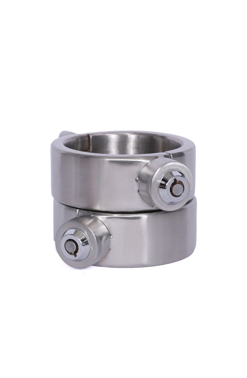 Kali’s Steel Seduction Stainless Steel Handcuffs - Dark Desires Boutique