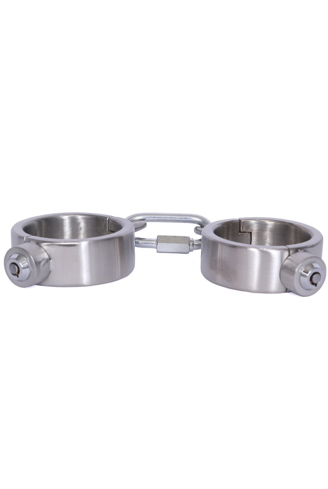 Kali’s Steel Seduction Stainless Steel Handcuffs - Dark Desires Boutique