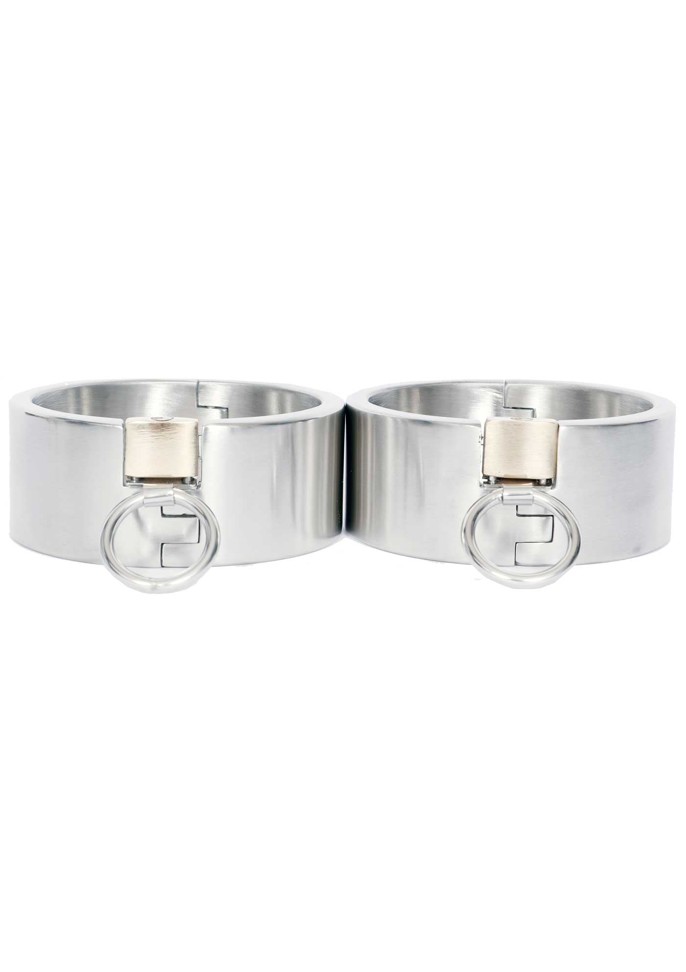 Stainless Steel Bondage Cuffs - BDSM at Dark Desires Boutique