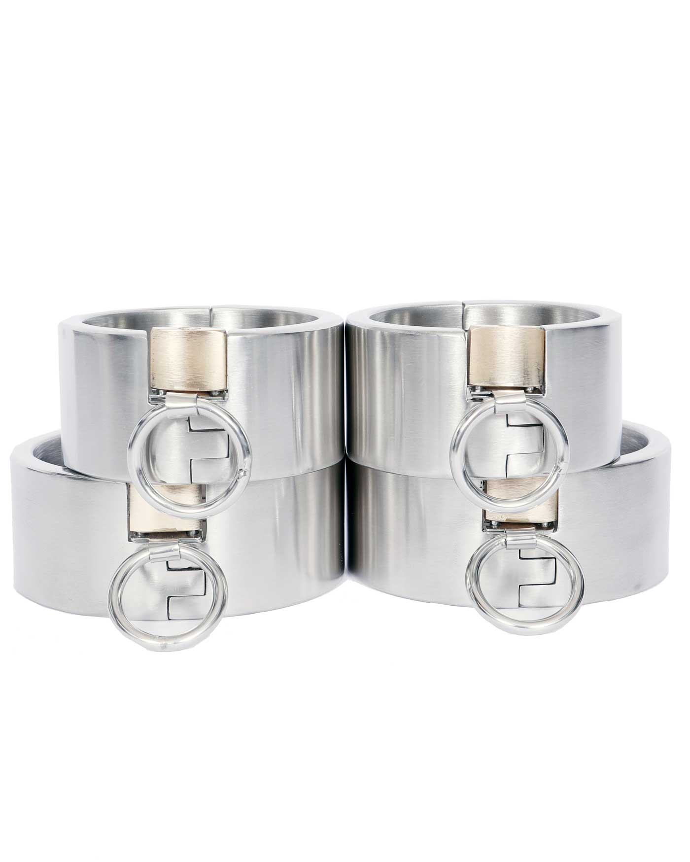 Stainless Steel Bondage Cuffs - BDSM at Dark Desires Boutique