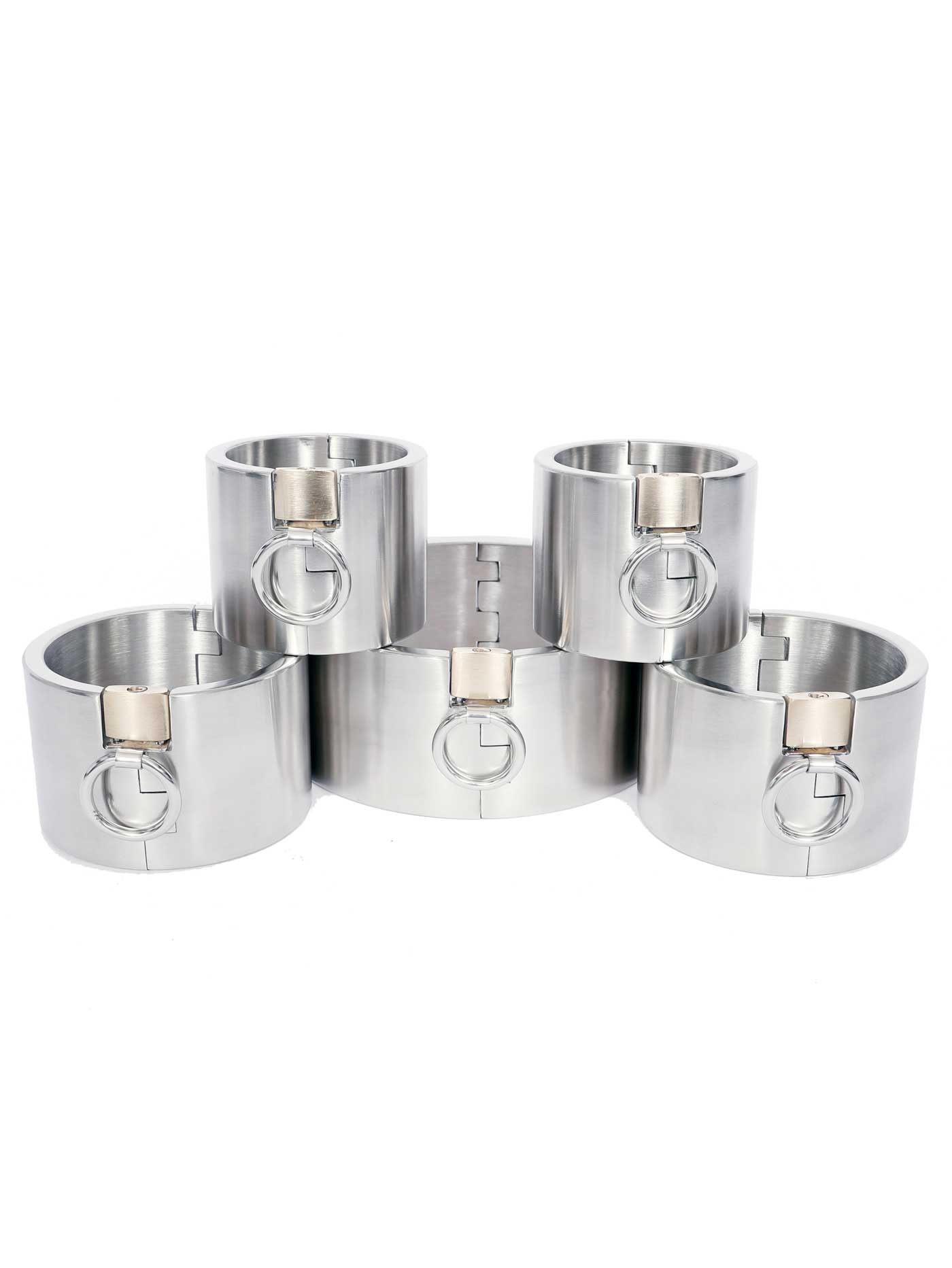 Anahita’s Radiant Restraints Collection 2.4 Inch (6cm) - Stainless Steel Bondage Set - Dark Desires Boutique