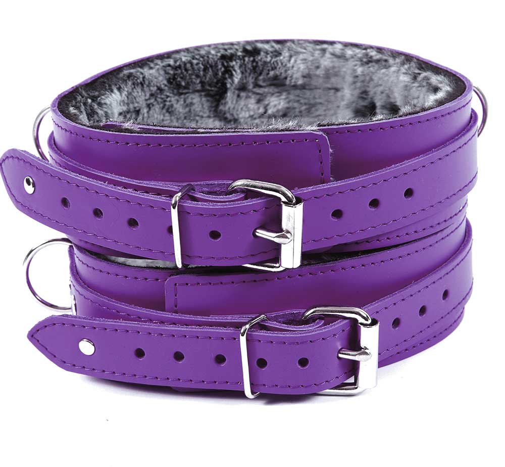 premium leather thigh cuffs