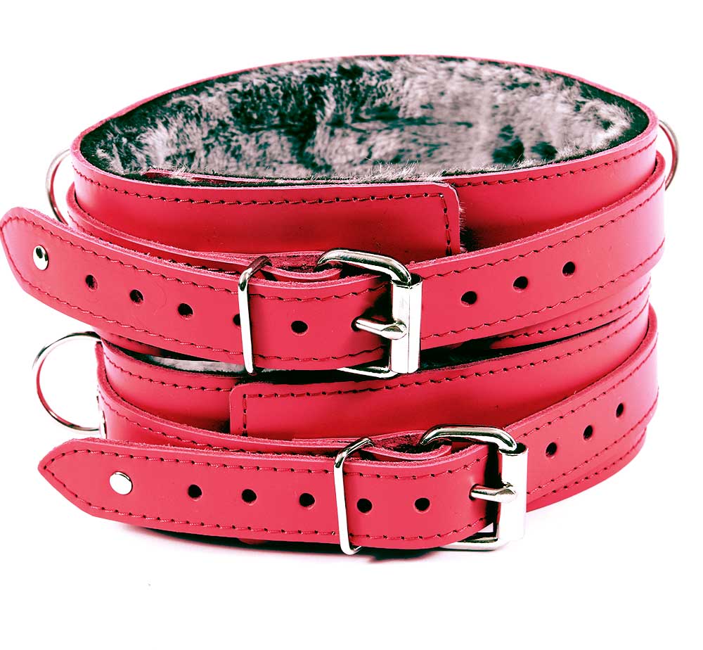 premium leather thigh cuffs