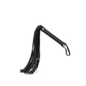 Black Leather Flogger Whip