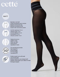 Seamless Tights - 50 Denier by Cette