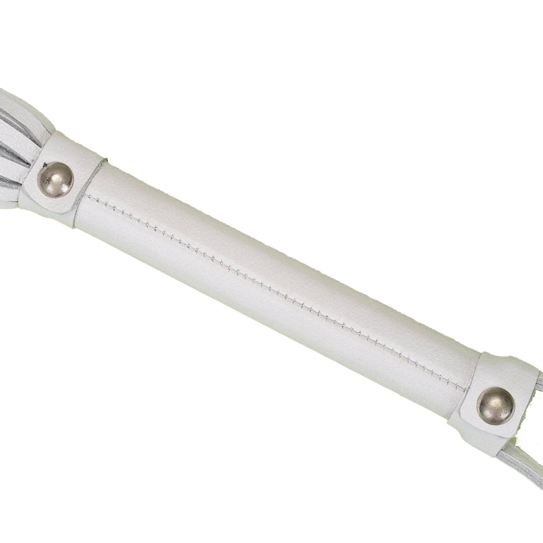 Fuji White - White Leather Flogger Whip - Beginner BDSM