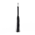 Black Leather Flogger Whip