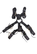 Finn - Mocha Leather 6 Point Under Mattress Bondage Restraint System - DDB