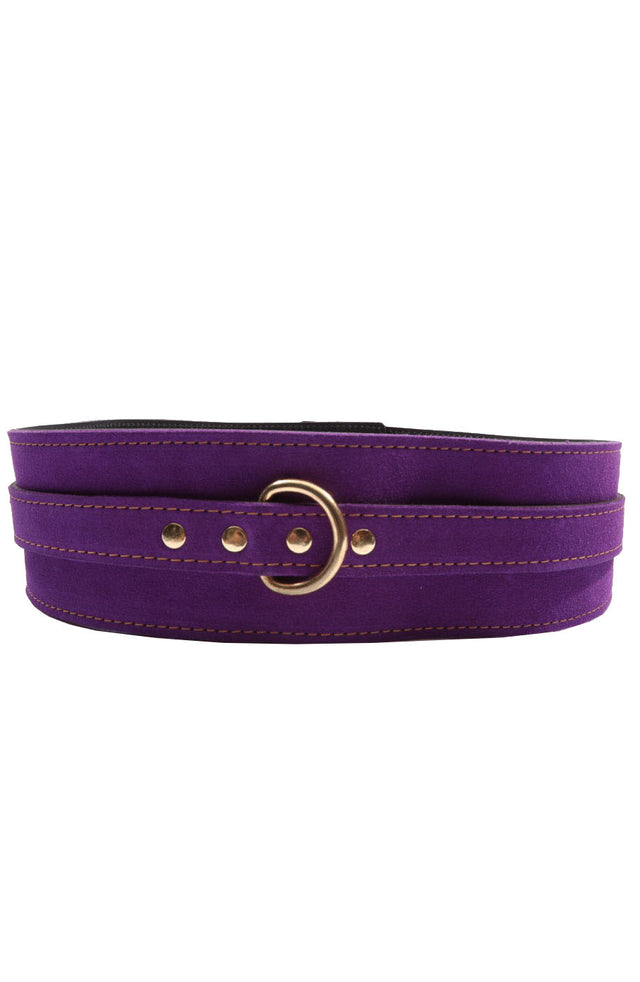 Athena - Special Edition Royal Purple Suede BDSM Waist Belt - DDB