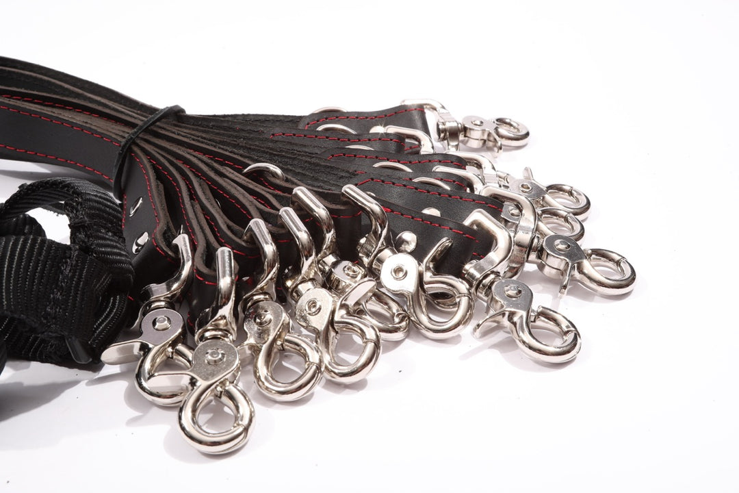 Mandrake - Premium Leather 6 Point Under Mattress Bondage Restraint System - DDB