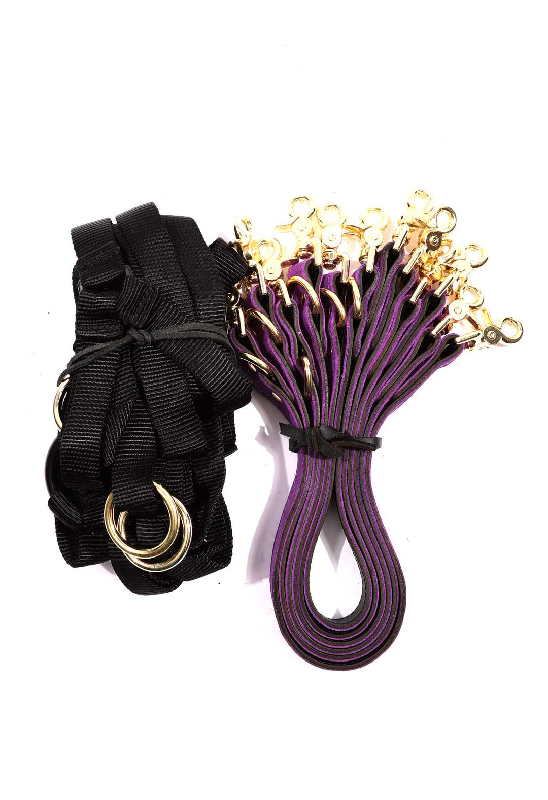 Athena - Special Edition Royal Purple Suede Under Mattress 6 Point Bondage Restraint System