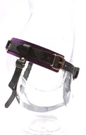 Athena - Special Edition Royal Purple Suede BDSM Strap On Harness - DDB