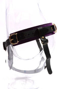 Athena - Special Edition Royal Purple Suede BDSM Strap On Harness - DDB