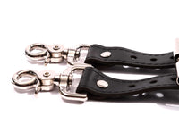 Mandrake - Premium Leather Adjustable Bondage Garters - DDB