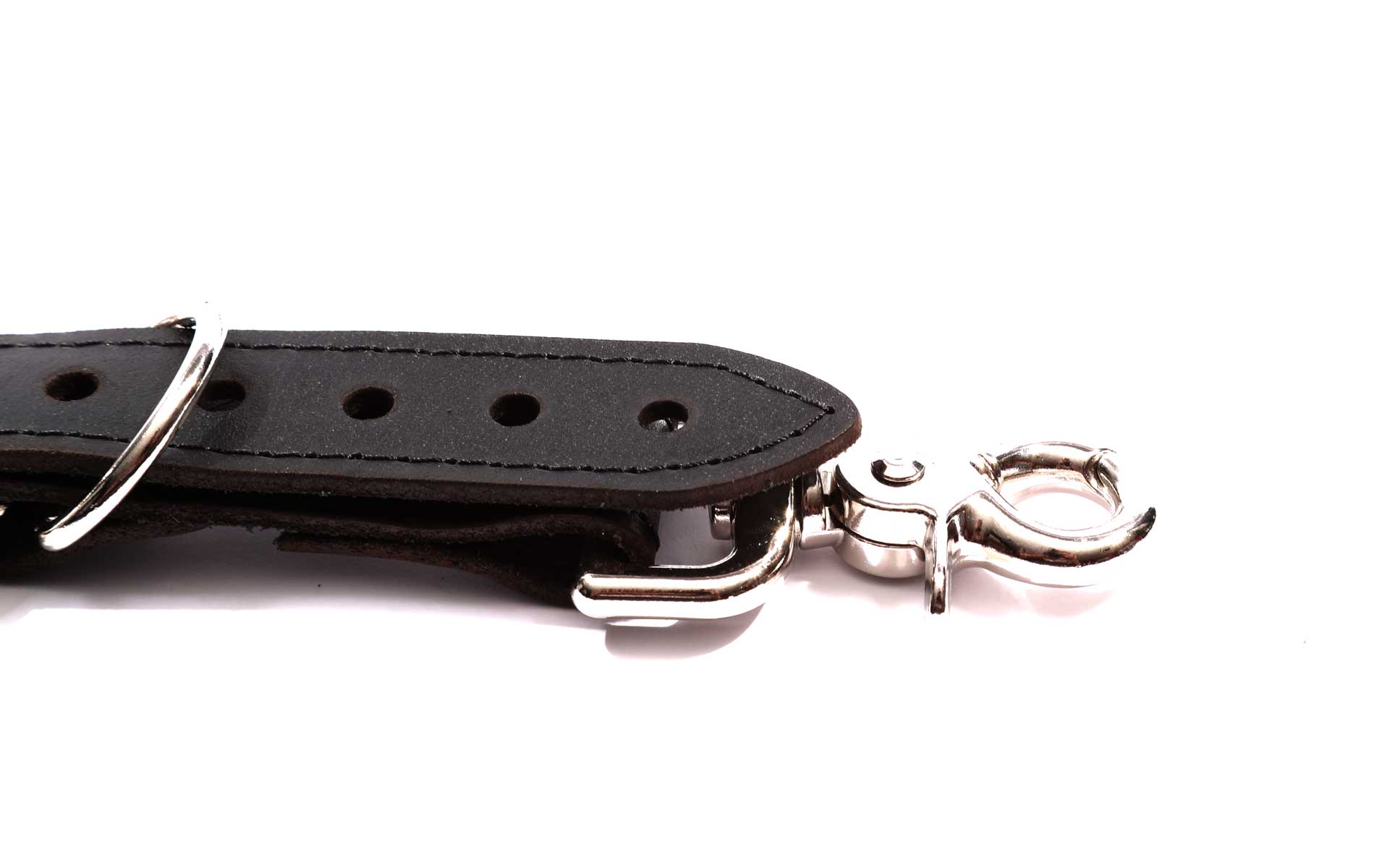 Mandrake - Premium Leather Adjustable Bondage Garters - DDB