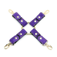 Athena - Special Edition Royal Purple Suede BDSM Leather Hogtie - DDB