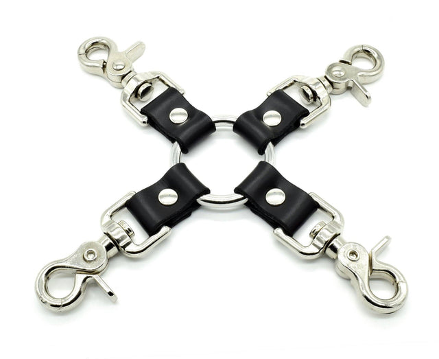 Leather Hog Tie with Snaps - Dark Desires Boutique