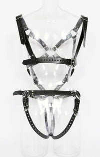 Leather Body Harness - Dark Desires Boutique