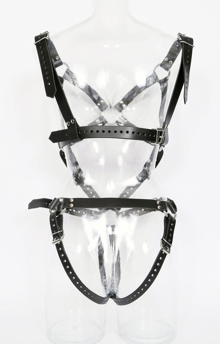 Leather Body Harness - Dark Desires Boutique
