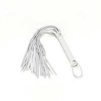 Fuji White - White Leather Flogger Whip - Beginner BDSM - DDB