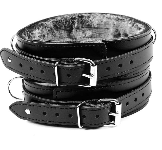 premium leather thigh cuffs