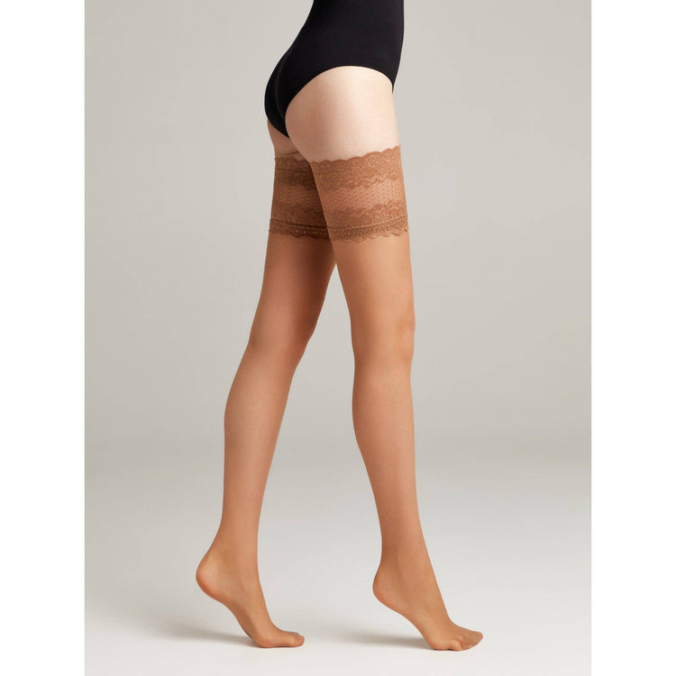 Flame Lace Top Thigh Highs - Dark Desires Boutique